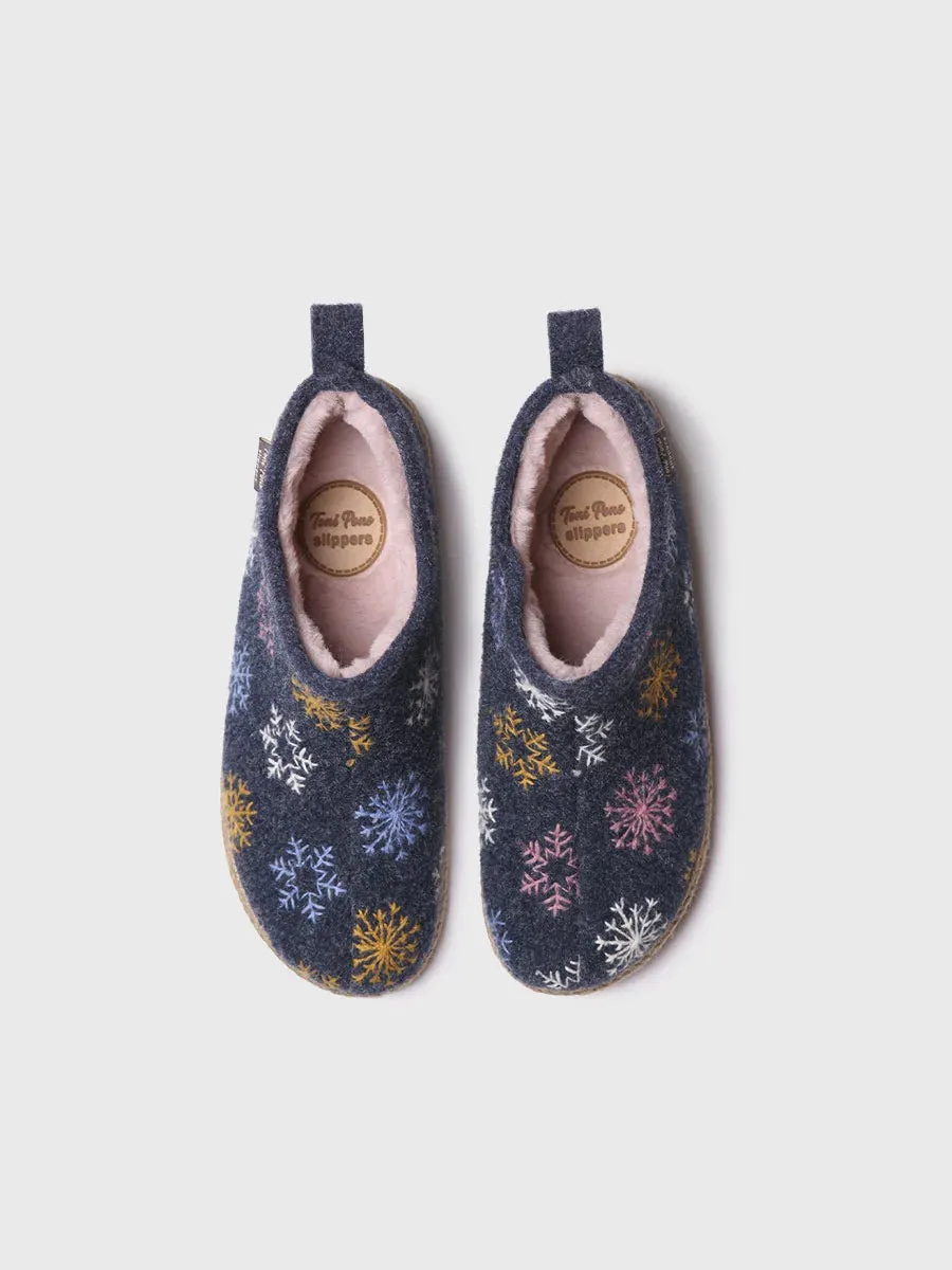 Women's slipper in felt - DUNA-CP