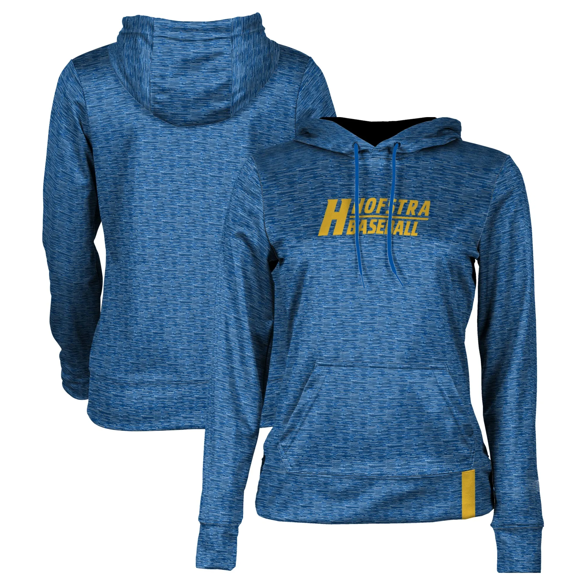 Women's Blue Hofstra University Pride Baseball Pullover Hoodie