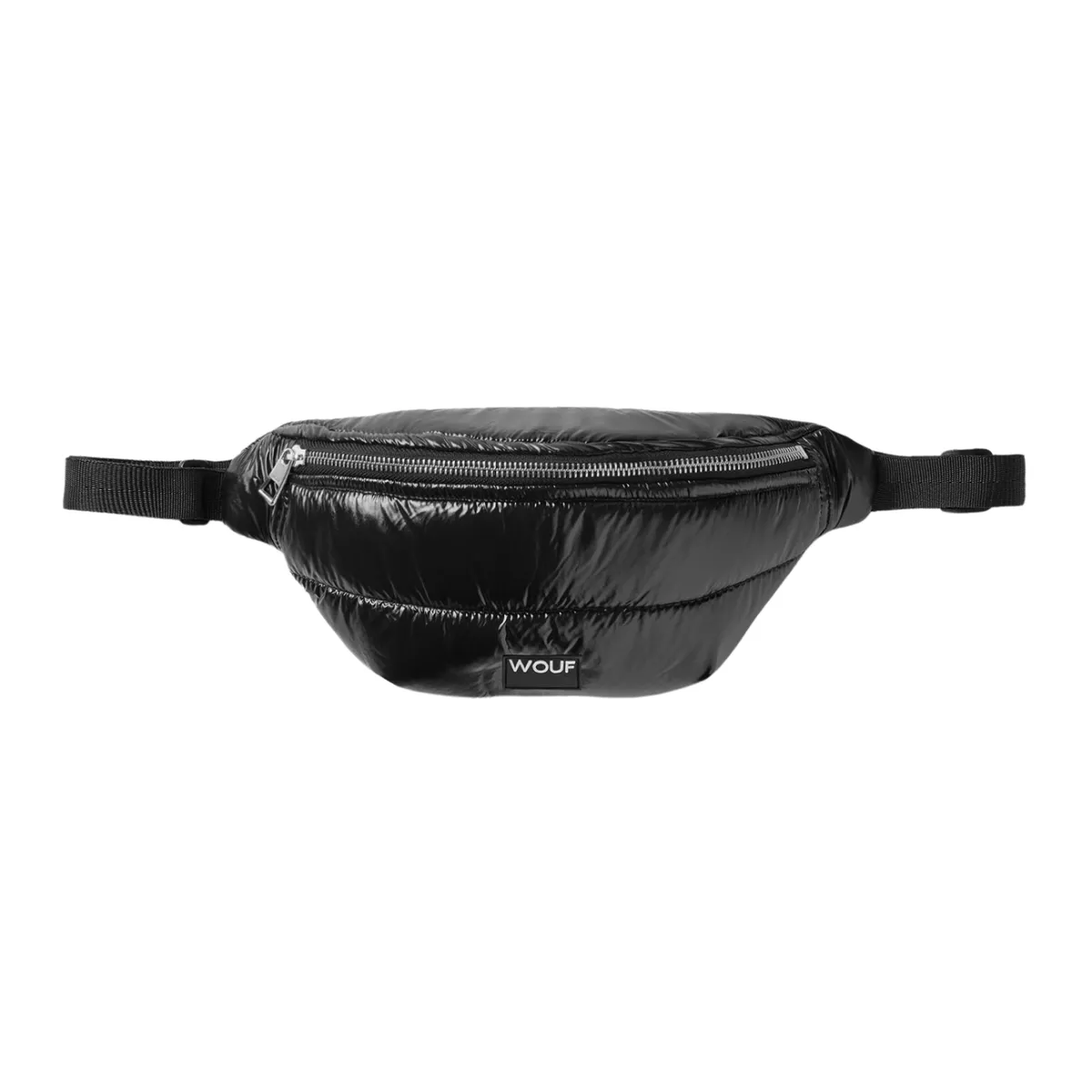 Wouf   Black Glossy Waist Bag